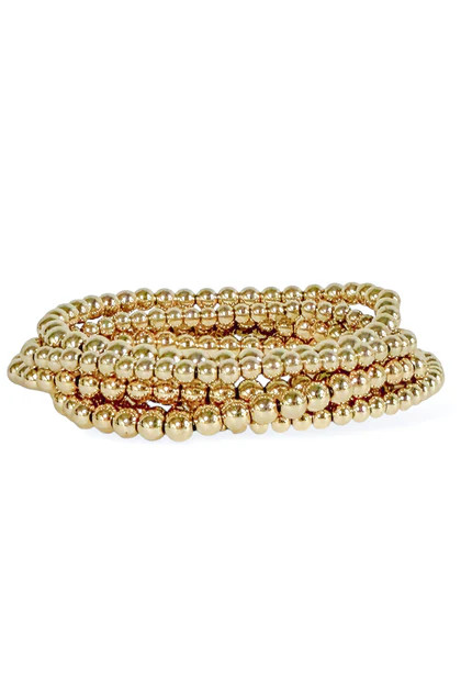 Believing In You Gold Beaded Bracelet Set | The Willow Tree