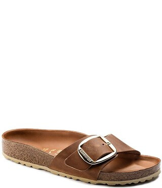 Birkenstock Women's Madrid Big Buckle Detail Oiled Leather Sandals | Dillard's | Dillard's