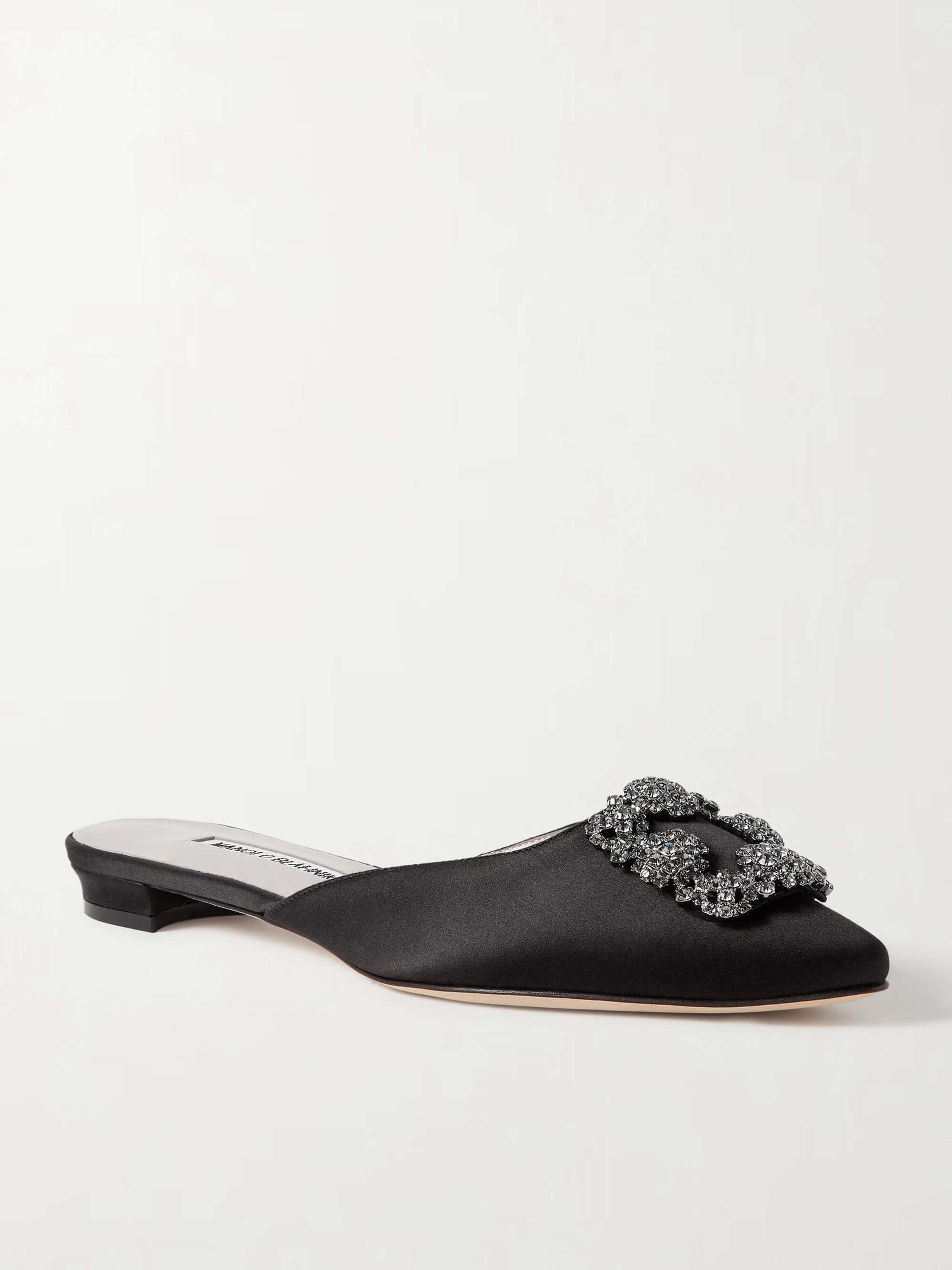 Hangisi embellished satin slippers | NET-A-PORTER (UK & EU)