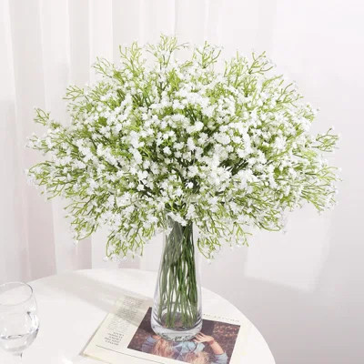 12 PCS Babys Breath Artificial Flowers Fake Babys Breath Flowers Artificial Bulk White Gypsophila Bouquets | Wayfair North America