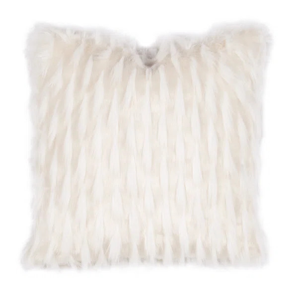 Geode Luxe Square Faux Fur Pillow Cover & Insert | Wayfair North America