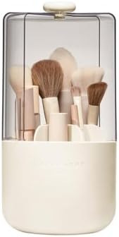 EACHY Makeup Brush Holder 360° Rotating with Dustproof Lid, Waterproof Material, 7 Compartments ... | Amazon (US)