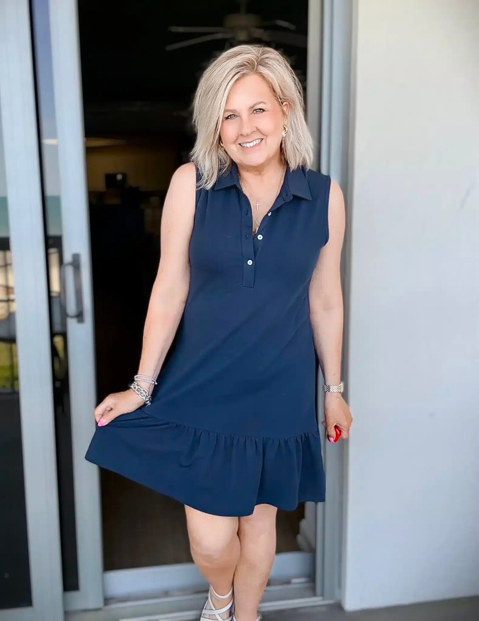 Summer polo dress! A great style dress to throw on and still look put together. You could also do sneakers for a more athletic and casual look. I’m wearing a size large.

#LTKTravel #LTKOver40 #LTKootd