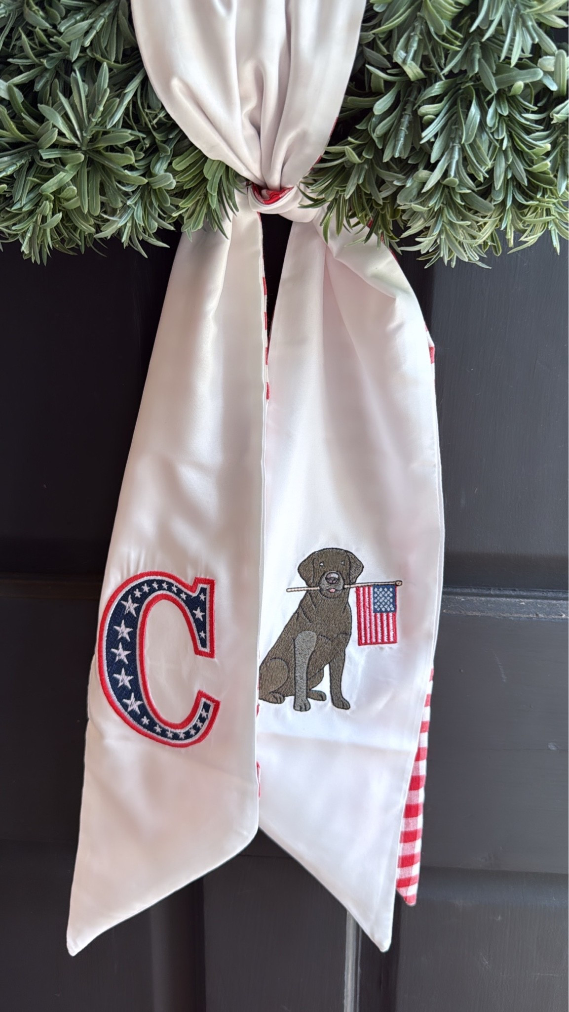 4th of July wreath sash! 🇺🇸🤍🎇

#LTKSeasonal #LTKHome #LTKdayinmylife
