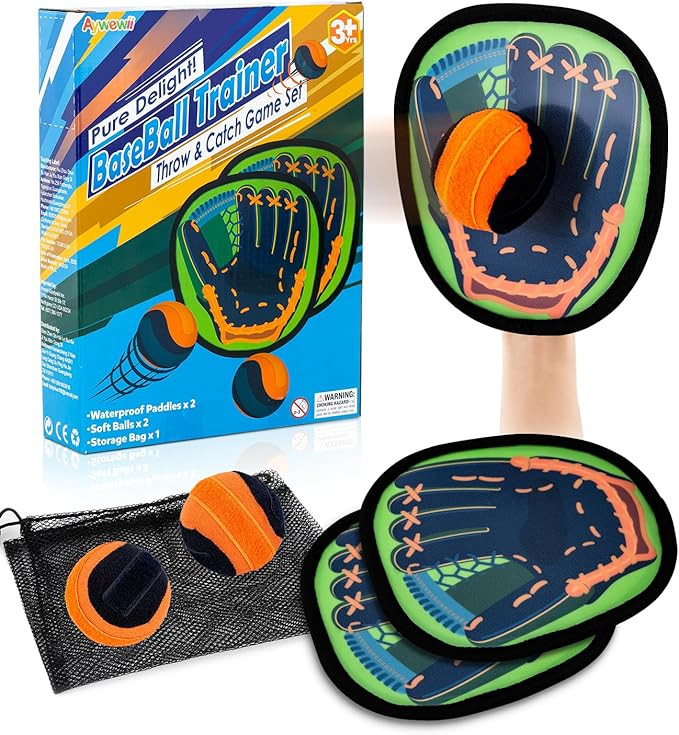 Toss and Catch Ball Game - Baseball Glove Style - Toddler Activity Toys for Boys Girls 3 4 5 6-8 ... | Amazon (US)