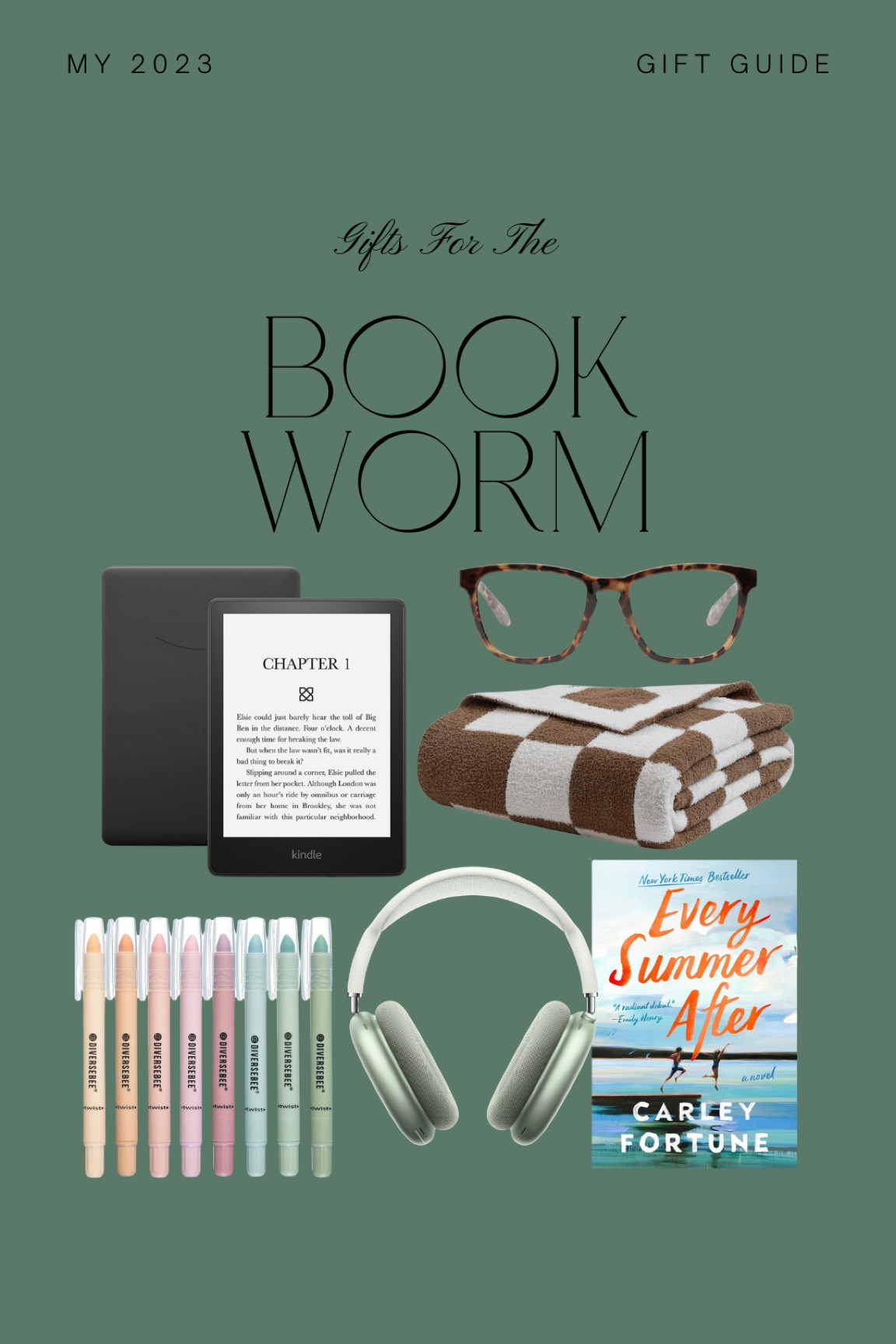 For the Bookworm, some cozies I love — personally love the kindle and my non prescription bluelight glasses! Their favorite hardcover book and some highlighters! A cozy blanket and some noise canceling headphones!🎁✨📚

#LTKGiftGuide #LTKHoliday