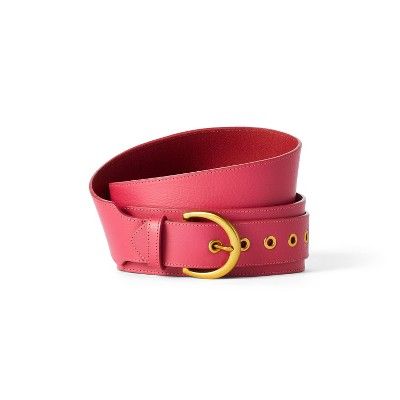 Wide Leather Belt - Sergio Hudson x Target Pink | Target