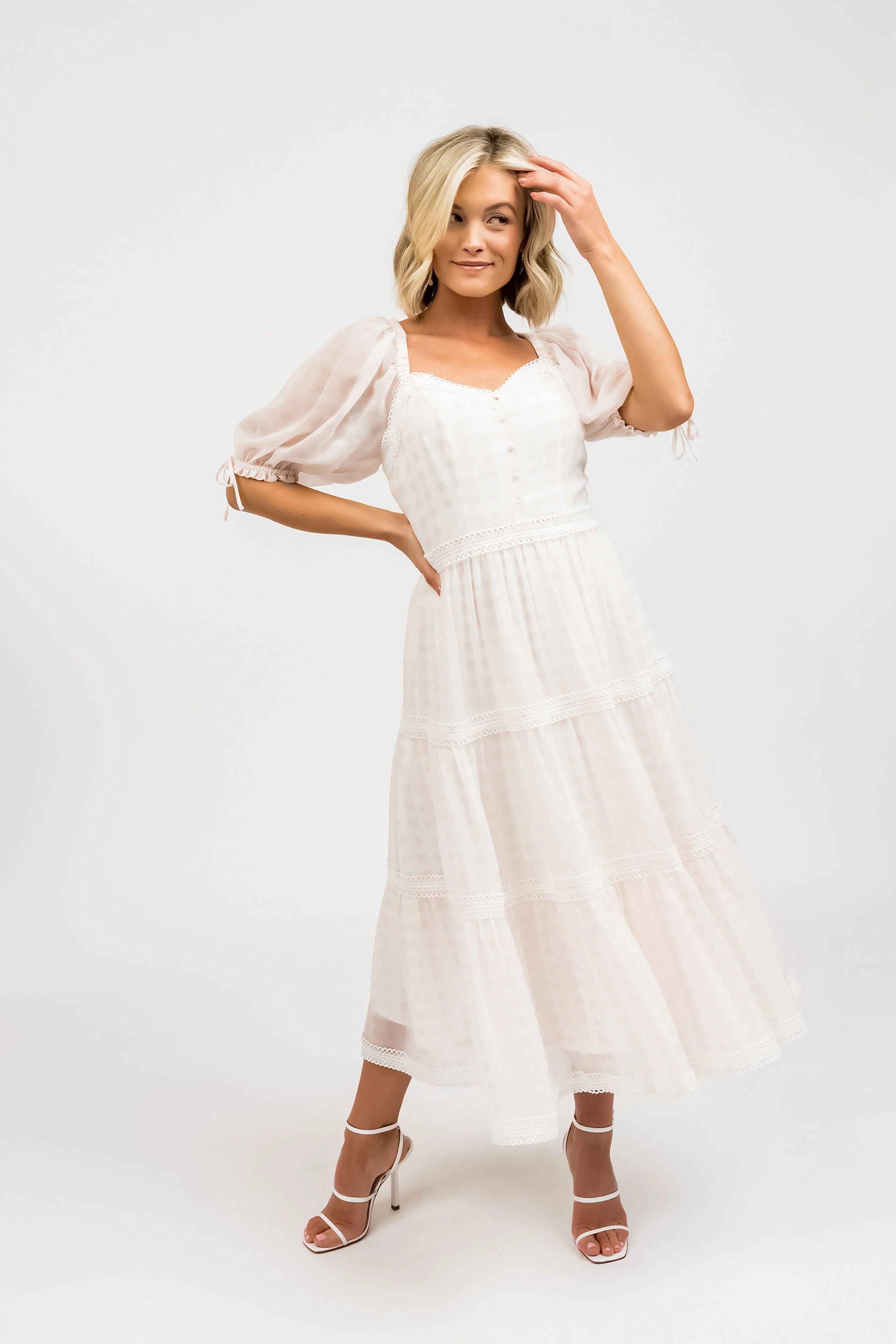 Chiffon Summer Dress - Pink Gingham | Rachel Parcell