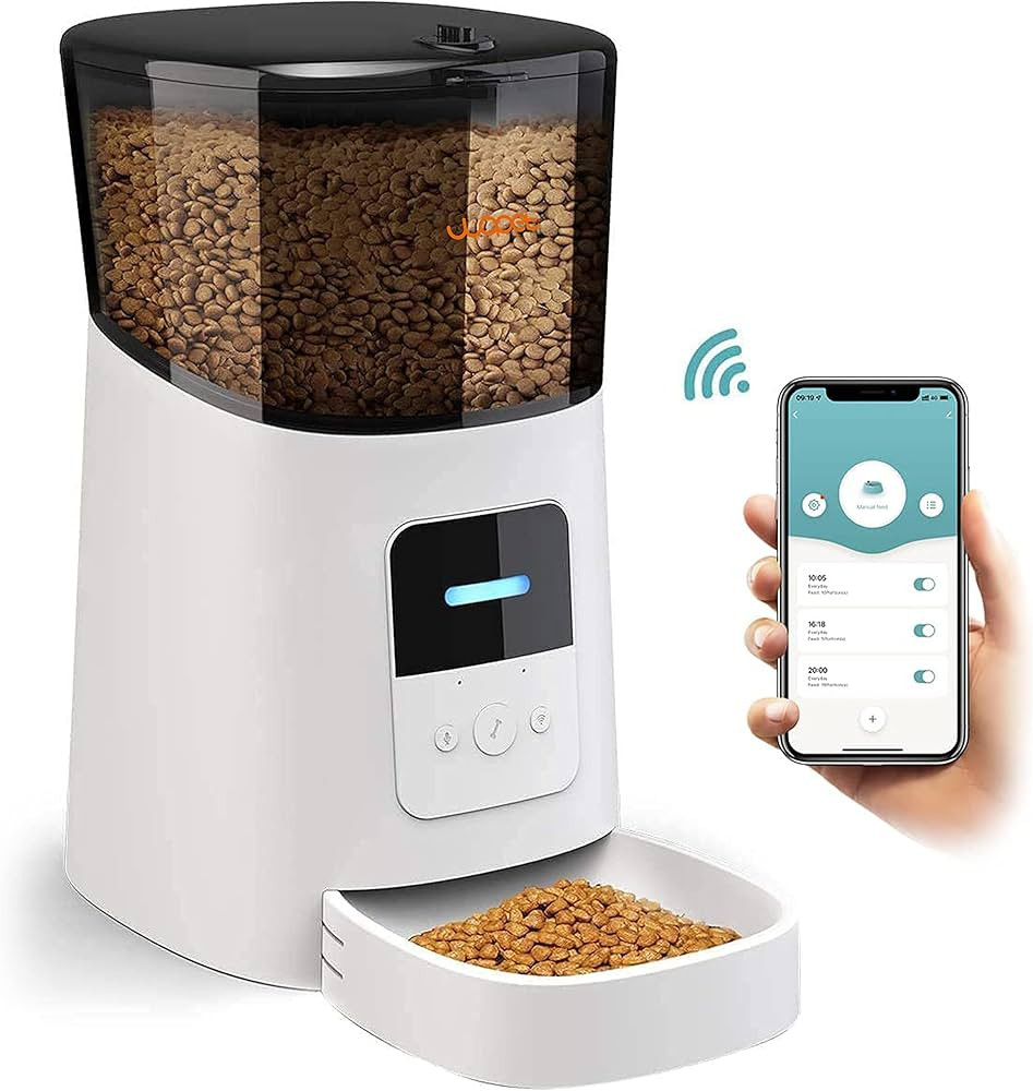 WOPET 6L Automatic Cat Feeder,Wi-Fi Enabled Smart Pet Feeder for Cats and Dogs,Auto Dog Food Disp... | Amazon (US)