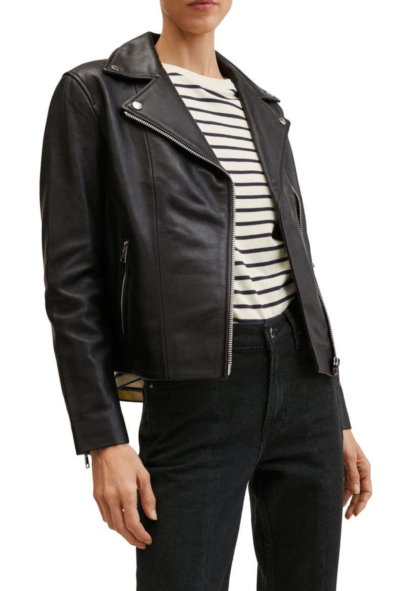 Leather moto biker jacket 

#LTKunder50 #LTKunder100