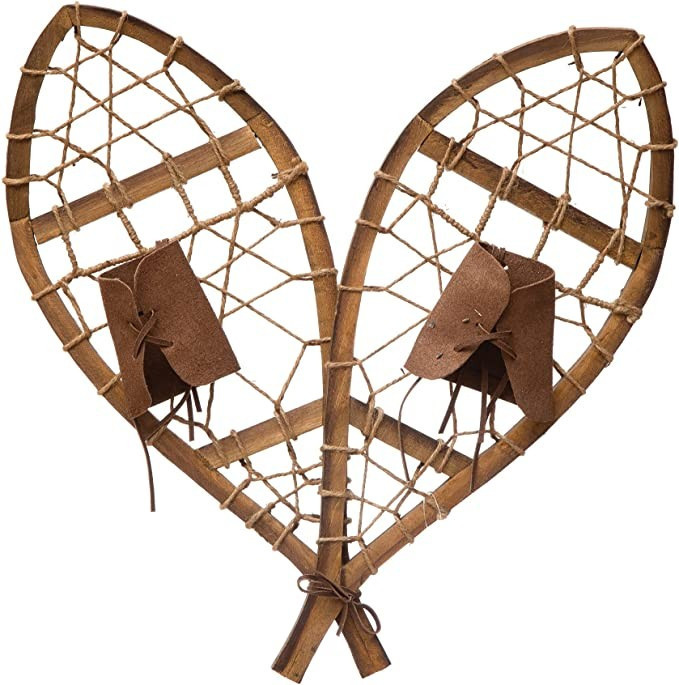 Creative Co-Op Wood Snowshoes Décor, Natural Wall Decor | Amazon (US)