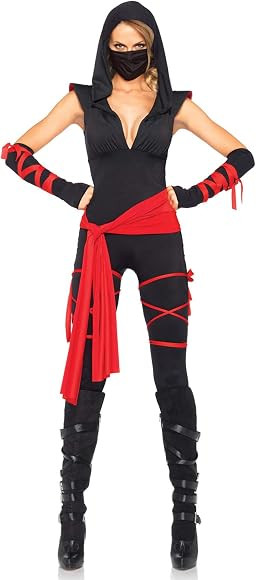 Leg Avenue Women's 4 Pc Deadly Ninja Costume | Amazon (US)