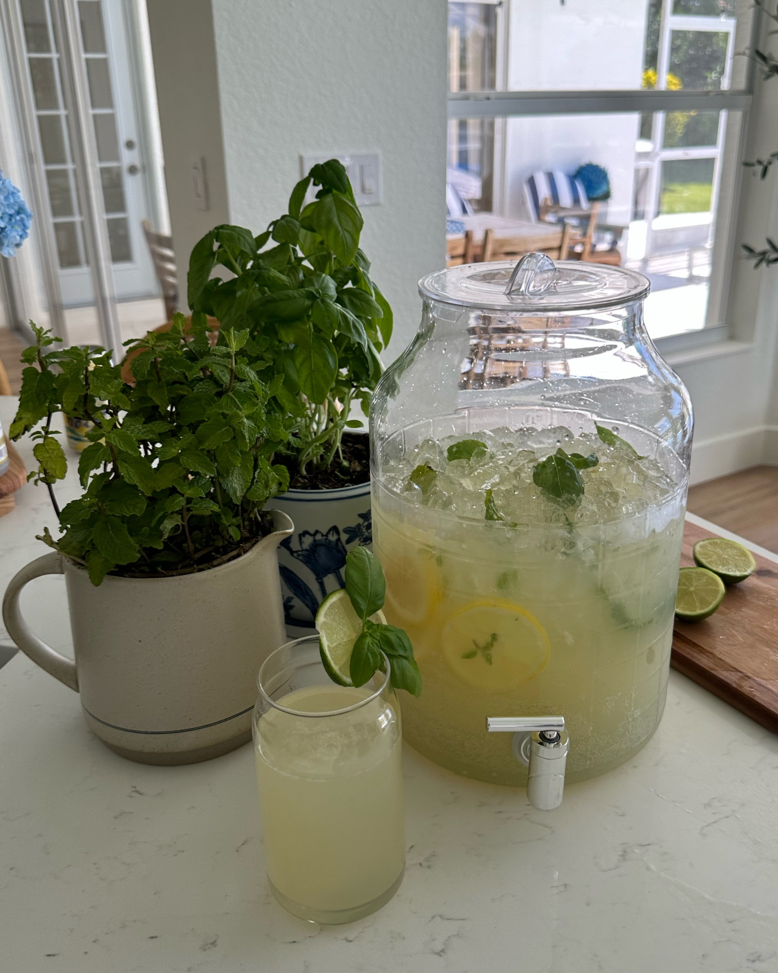 Summer drink dispenser and drinking glasses. Summer hosting necessities! 

#LTKFind #LTKhome #LTKSeasonal