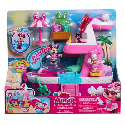 Disney Junior Minnie Mouse Bowdazzling Yacht Playset: Plastic Boat Playset with Figures & Accesso... | Target