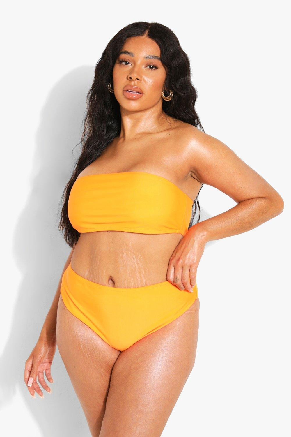 Plus High Waist Bikini Bottoms | Boohoo.com (UK & IE)