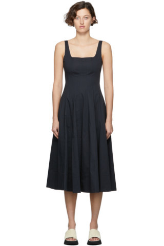 Staud - 黑色 Wells 连衣裙 | SSENSE