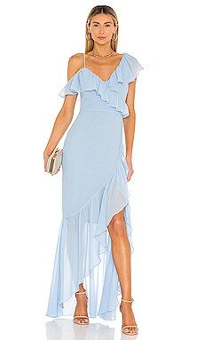 Lovers and Friends Karen Maxi Dress in Baby Blue from Revolve.com | Revolve Clothing (Global)