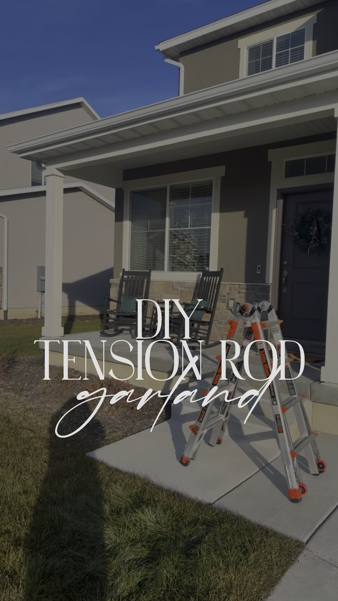 DIY Tension Rod Garland without the actual tension rod 

#LTKSeasonal #LTKHome #LTKHoliday