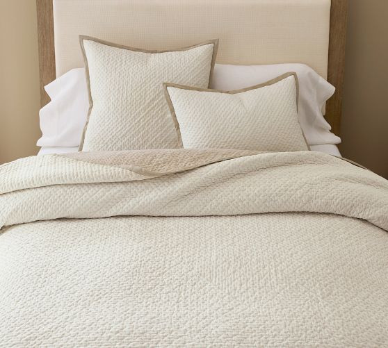 Cross Stitch Velvet Quilt | Pottery Barn (US)