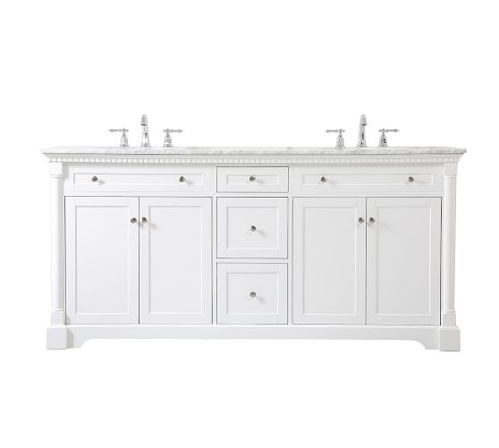 Lorenz 72" Double Sink Vanity | Pottery Barn (US)