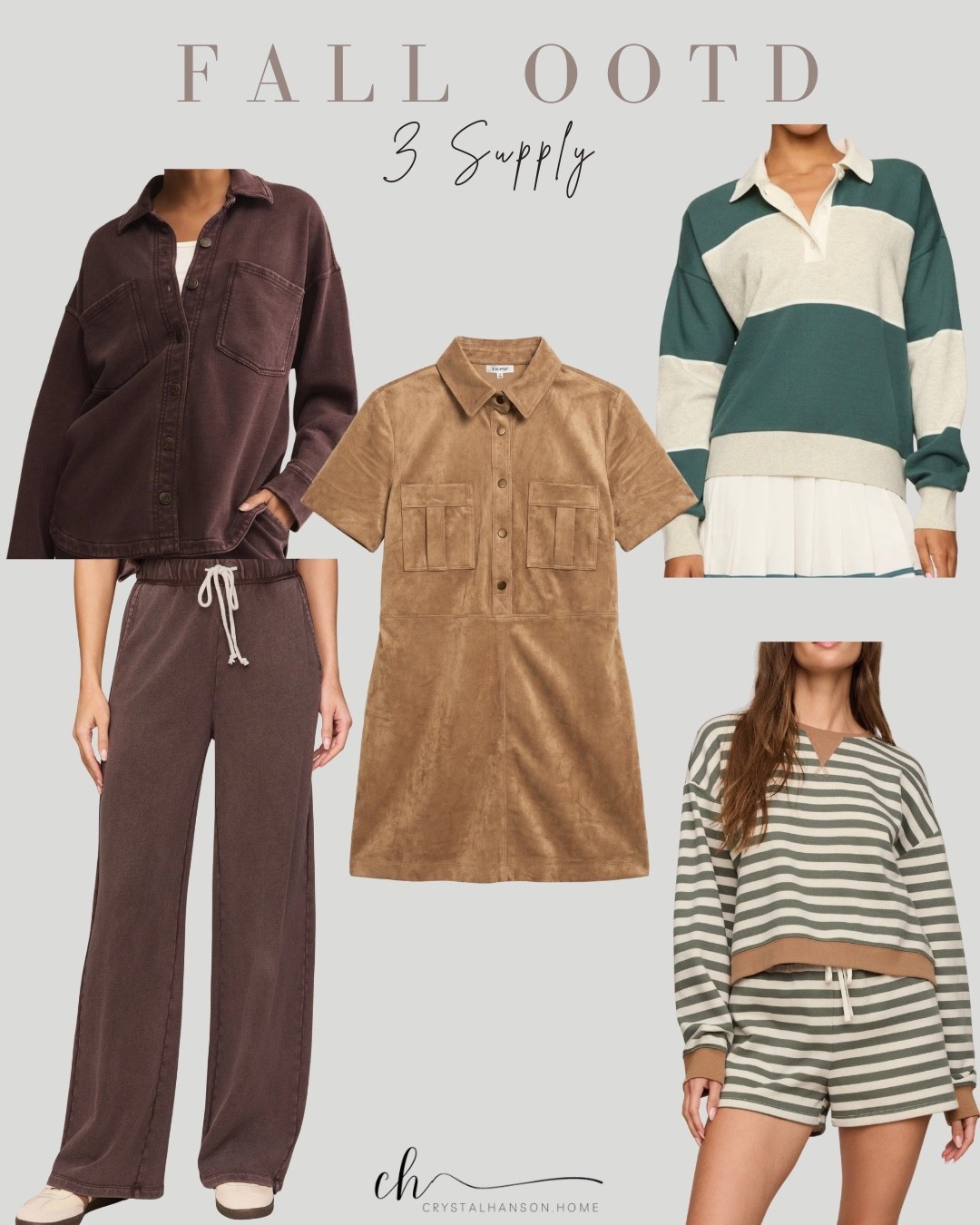 Love these fall outfits, I ordered the green stripe polo shirt!

#LTKootd