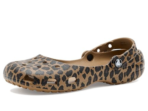 Crocs Women Classic Ballet, Ballet Slippers, Sepia/Leopard, 6 Medium | Amazon (US)