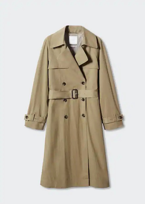Cotton classic trench coat -  Women | Mango United Kingdom | MANGO (UK)