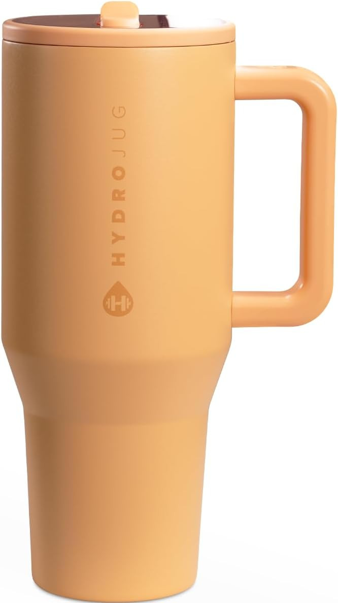 HydroJug Traveler - 40 oz Water Bottle with Handle & Flip Straw - Fits in Cup Holder, Leak Resist... | Amazon (US)