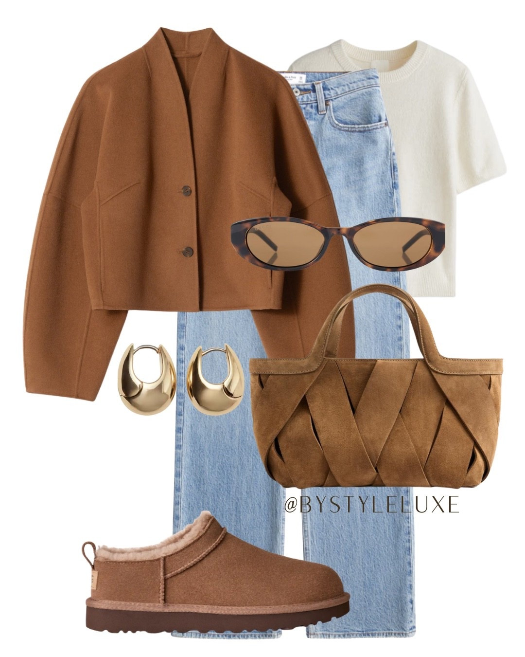 SUEDE - styling these brown suede Ugg slippers and bag for that pre-Autumn look

#ugg #jeans #autumnoutfit 

#LTKjeans #LTKshoes #LTKbag