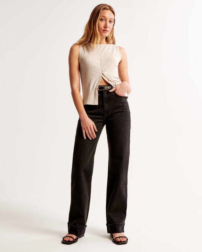 Women's High Rise 90s Relaxed Jean | Women's Bottoms | Abercrombie.com | Abercrombie & Fitch (UK)