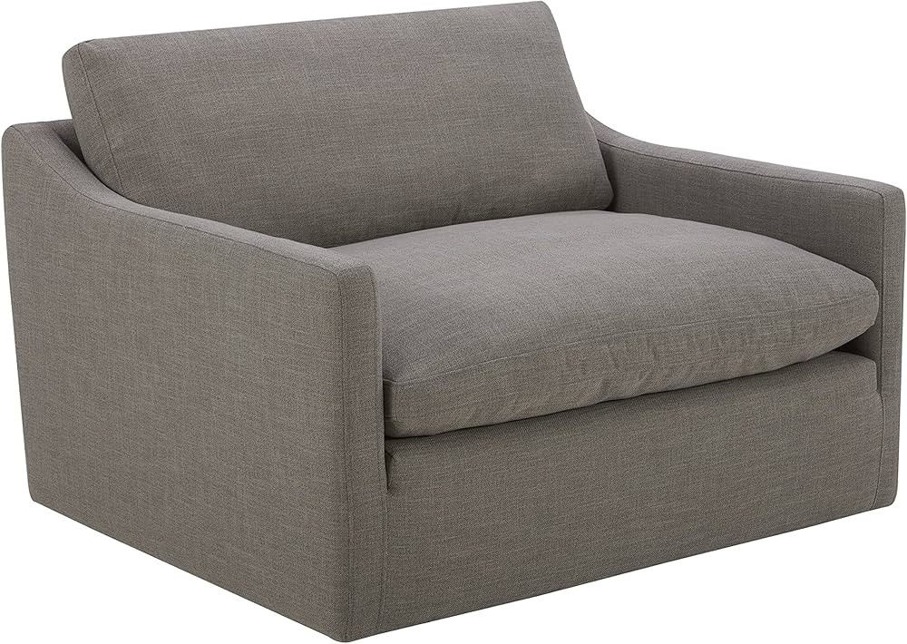 Amazon Brand - Stone & Beam Rustin Contemporary Deep-Seated Living Room Accent Chair, Grey, 41.7"... | Amazon (US)