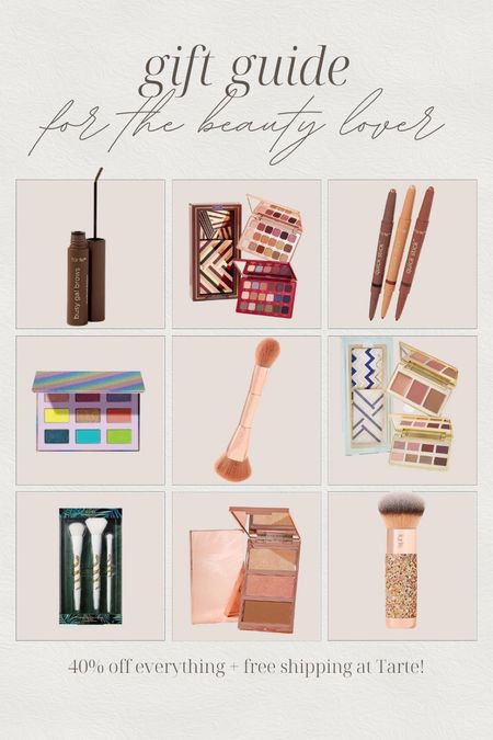 Gift ideas for beauty lovers! 40% off + free shipping at Tarte for Cyber Monday! 

Makeup | eyeshadow palette | holiday makeup 

#LTKCyberweek #LTKHoliday #LTKGiftGuide