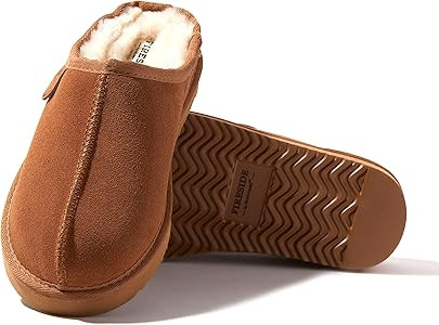 Fireside by Dearfoams Women's Greta Shearling Indoor/Outdoor Clog Slipper | Amazon (US)