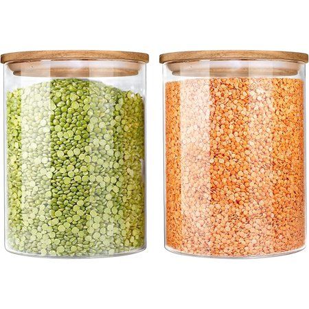 Glass Jars with Airtight Lids Urban Green Airtight Glass Canisters set Large Glass Storage Container | Walmart (US)