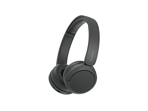 Sony WH-CH520 Wireless Bluetooth On-Ear Headphones with Microphone, Up to 50 Hours Battery Life with Quick Charge Function, Includes USB-C Charging Cable - Black - International Version (No Warranty) | Amazon (US)