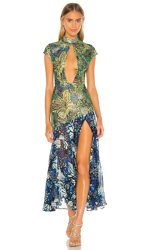 Kim Shui Lace Butterfly Dress in Green. - size M | Revolve Clothing (Global)