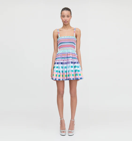The Seraphina Mini Nap Dress - Multi Gingham | Hill House Home US