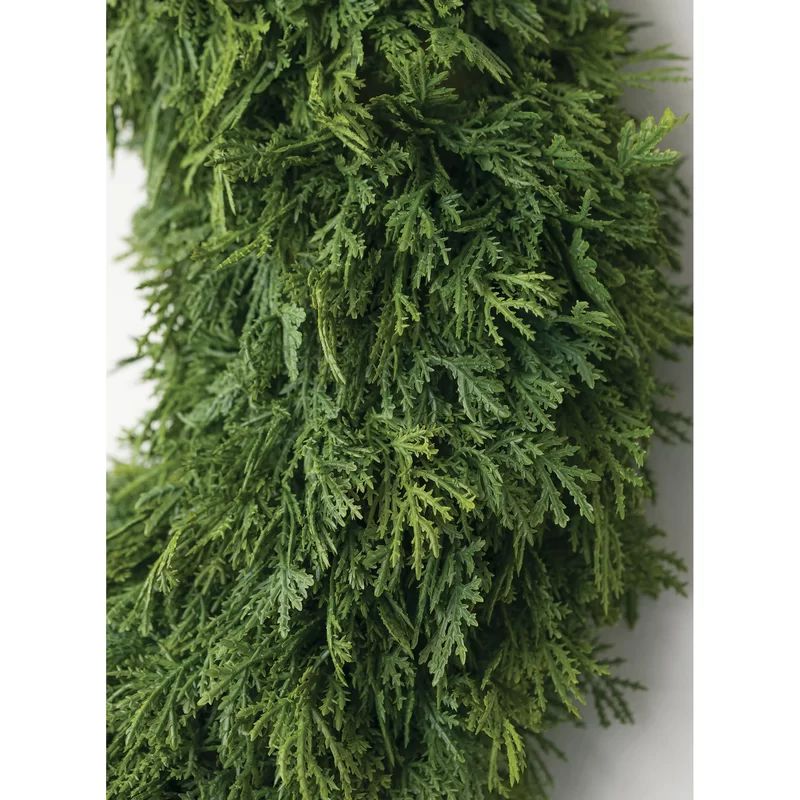 Artificial Lush Cedar Wreath | Wayfair North America