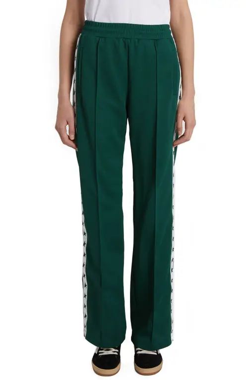 Journey Embroidered Side Stripe Velvet Track Pants | Nordstrom