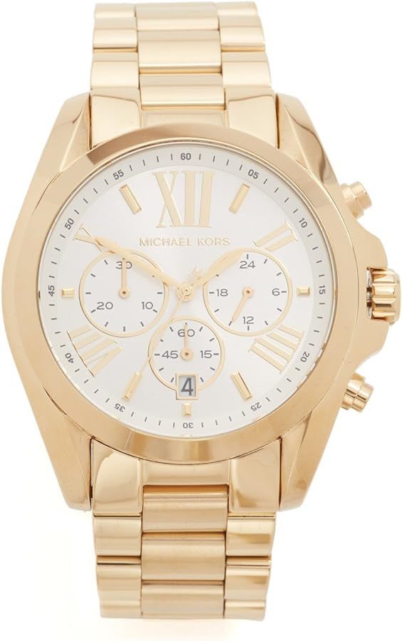 Michael Kors Bradshaw Women's Watch, Stainless Steel Chronograph Watch for Women with Steel or Le... | Amazon (US)