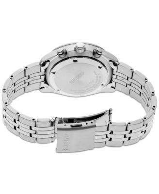 Seiko Men's Chronograph Essentials Stainless Steel Bracelet Watch 42mm - Macy's | Macy's