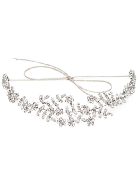 Izabella silver-tone crystal headband | Farfetch (US)