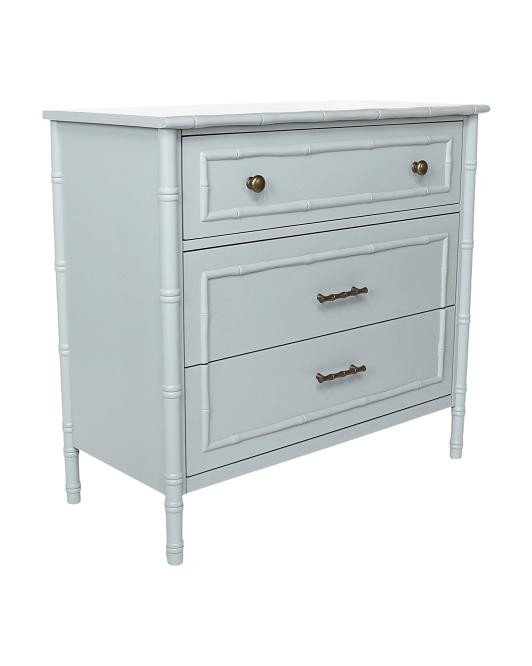 34x16x32 3 Drawer Chest With Bamboo Look Details | TJ Maxx