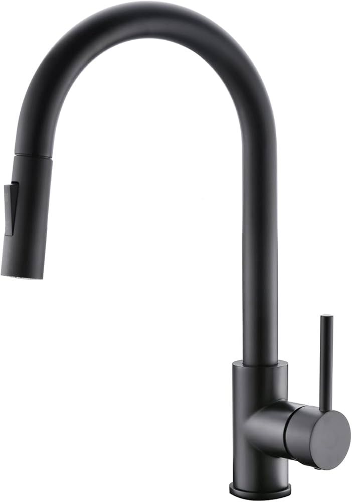 Havin Black Kitchen Faucet with Pull Down Sprayer, High Arc Stainless Steel Material, with cUPC C... | Amazon (US)
