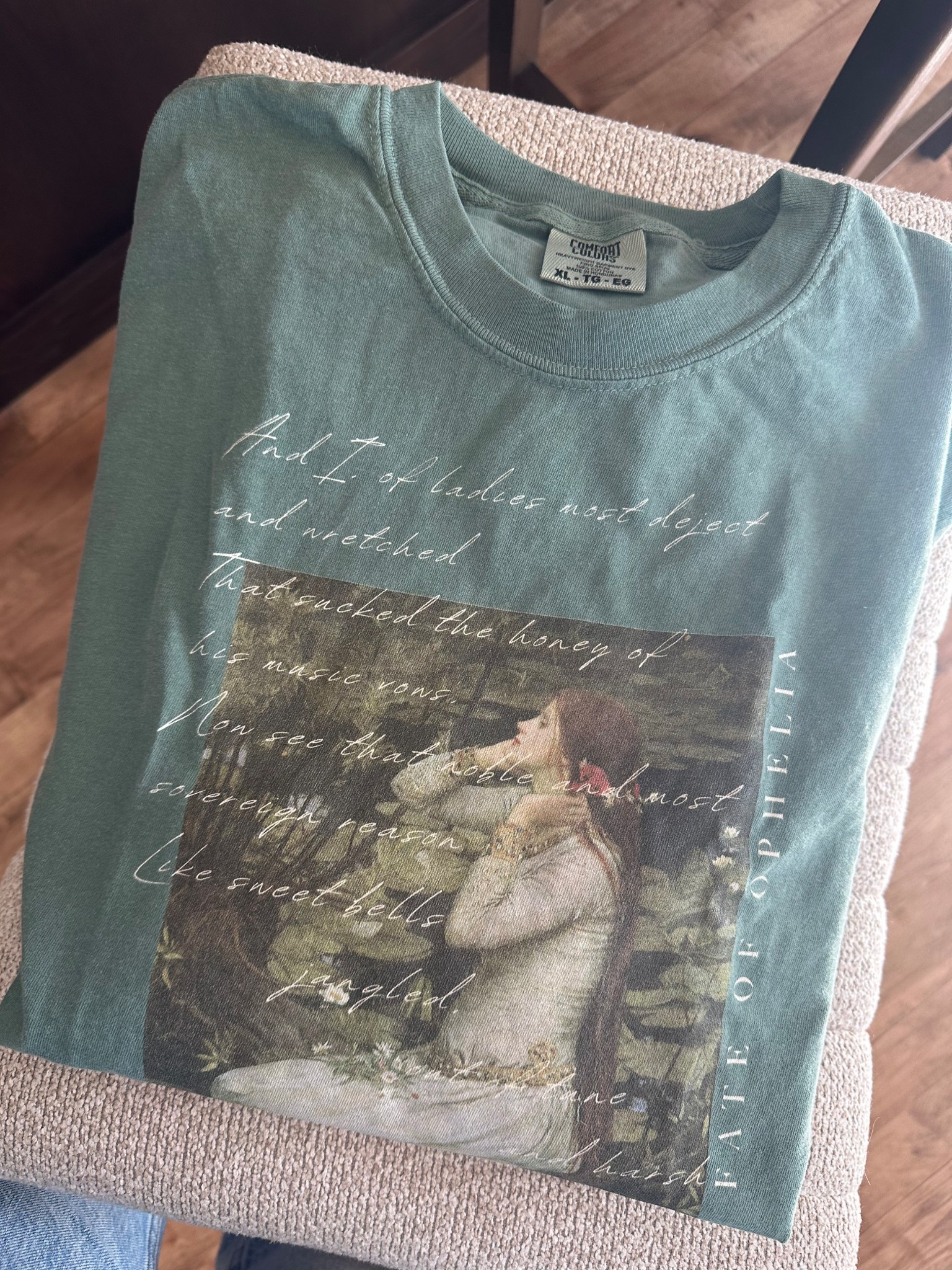 Where are my swifties at?? 😍 can’t wait to hear the fate of Ophelia tomorrow 🙌🏼 found this gem on Etsy for the premiere tomorrow. I sized up and got an XL for an oversized fit but stay true to size for a roomy fit or size down if you want a slim fit — comfort colors is known to stretch out/relax naturally as your wear it throughout the day. 

#LTKSeasonal #LTKSaleAlert #LTKFindsUnder50