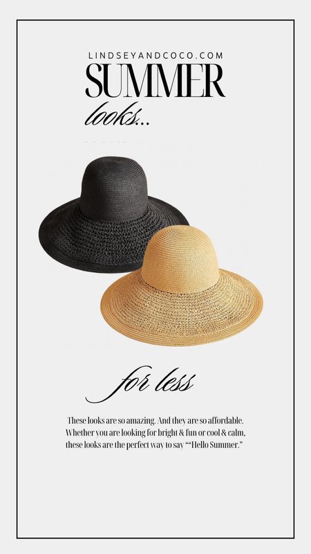 Textured Summer Straw Hat in Black or Tan. J.Crew

#LTKSeasonal #LTKStyleTip #LTKFindsUnder50