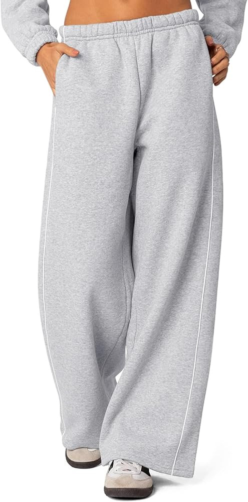 HeSaYep Women's Fleece Lined Wide Leg Sweatpants Winter Thermal Warm Baggy Straight Leg Sweat Pan... | Amazon (US)