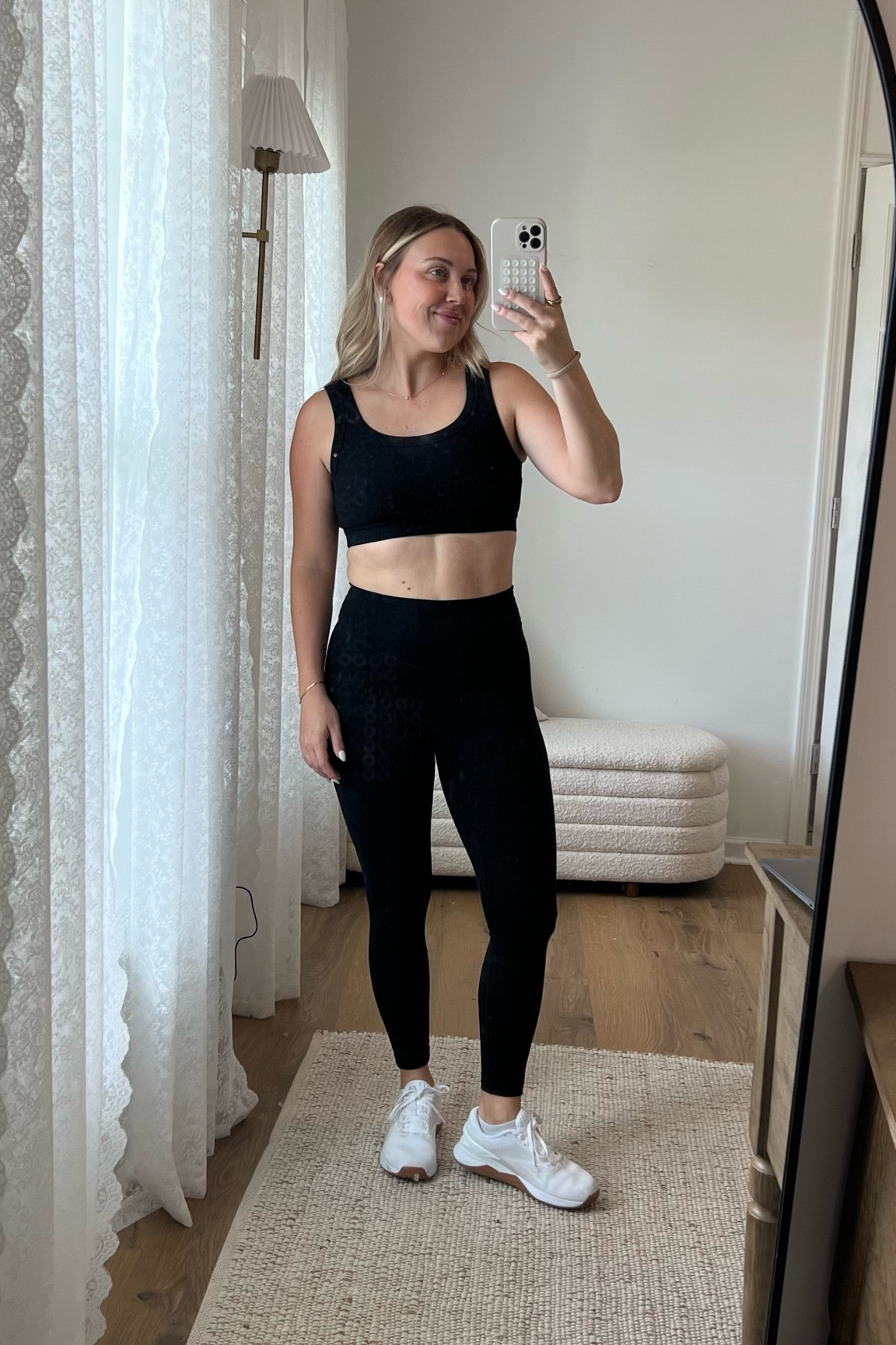 Wearing a size small in the bra and leggings. 

#LTKFindsUnder100 #LTKFitness #LTKActive