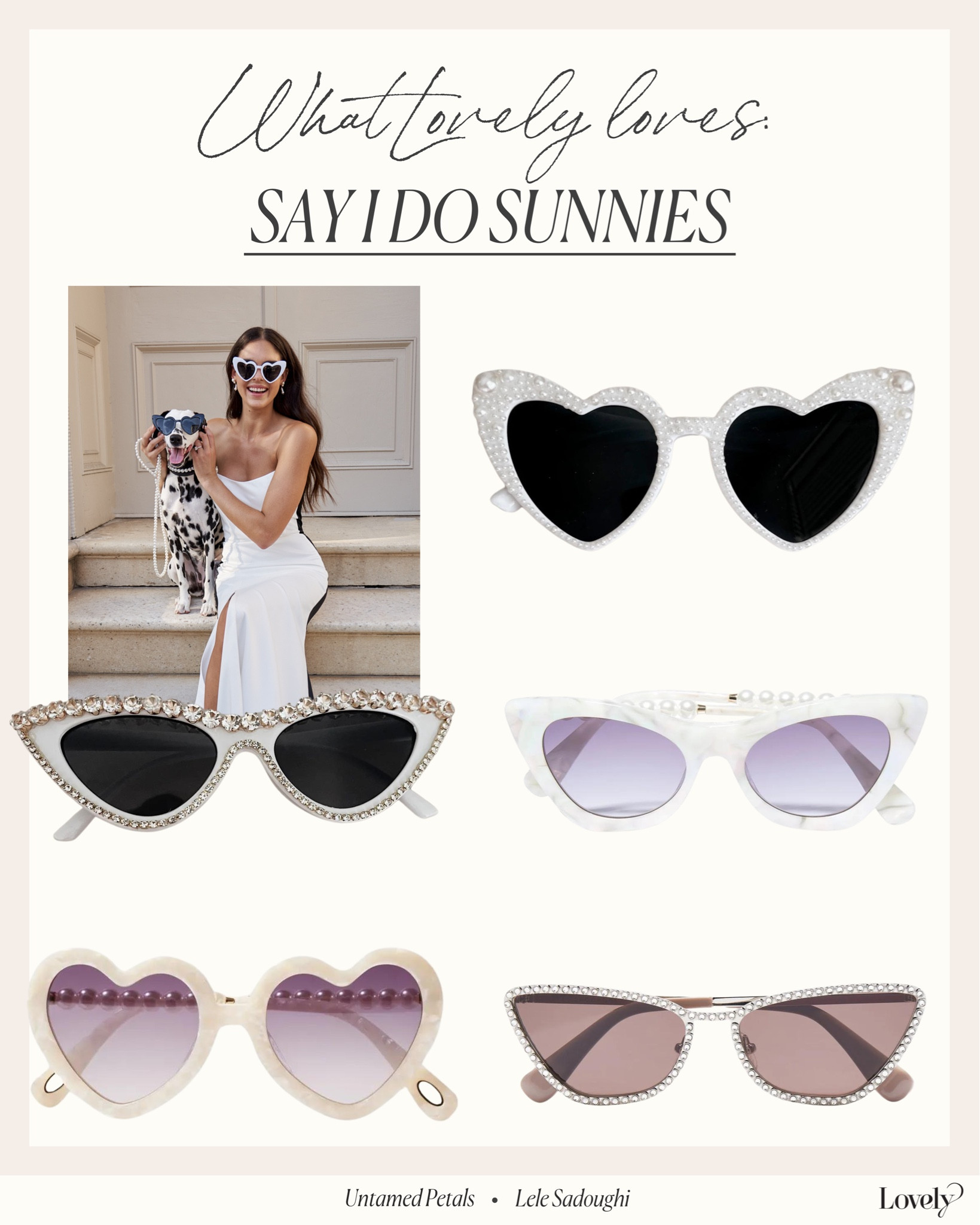 A match shade in heaven. ✨ Bridal sunglasses are the perfect fun accessory for your bachelorette or big day. 

Sunglasses, wedding, bride, bride-to-be, wedding accessories 

#LTKwedding