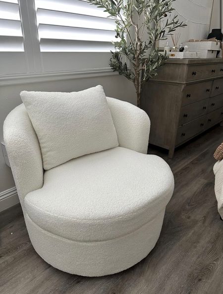 Bedroom rmakeover
Found the cutest swivel chair for our bedroom! 

#LTKU #LTKGiftGuide #LTKhome